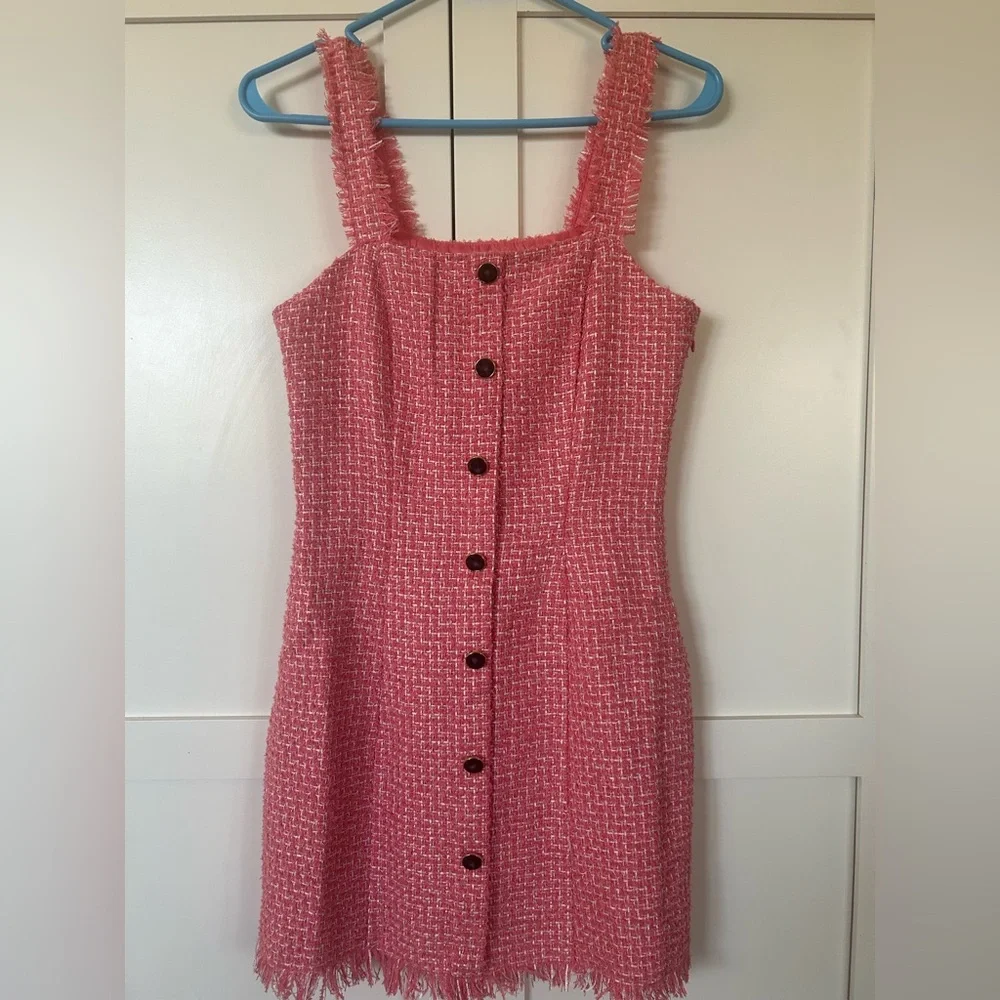 Francesca’s Nikki Tweed Shift Mini Dress - Picture 3 of 3